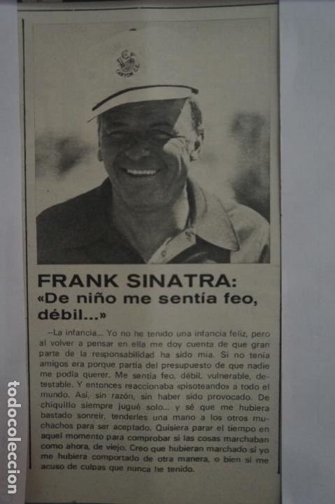Coleccionismo de Revistas y Peri&oacute;dicos: RECORTE CLIPPING DE FRANK SINATRA REVISTA SEMANA N&ordm; 1862 PAG. 64 L15