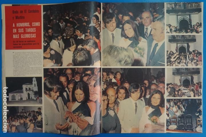 Coleccionismo de Revistas y Peri&oacute;dicos: RECORTE CLIPPING DE EL CORDOBES Y MARTINA BODA REVISTA SEMANA N&ordm; 1862 PAG. 26 AL 34 L15