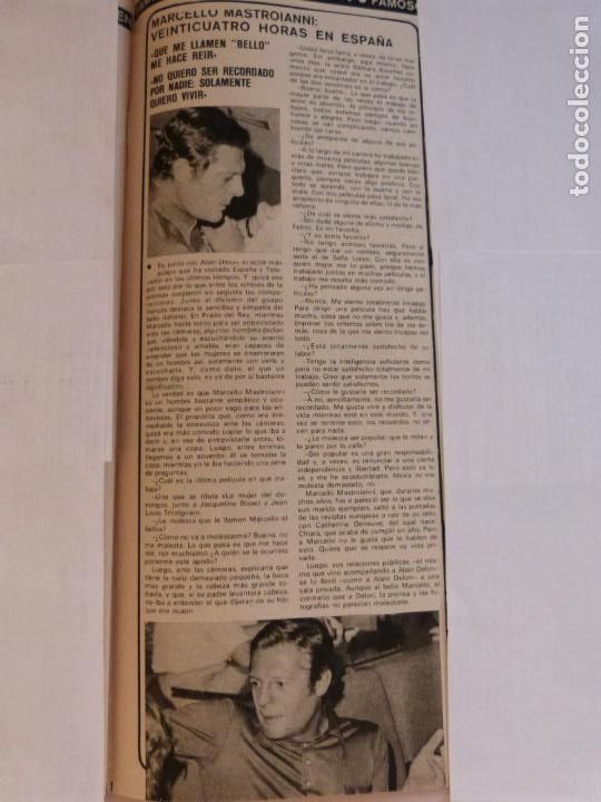Coleccionismo de Revistas y Peri&oacute;dicos: RECORTE CLIPPING DE MARCELLO MASTROIANNI REVISTA SEMANA N&ordm; 1853 PAG. 57 L14
