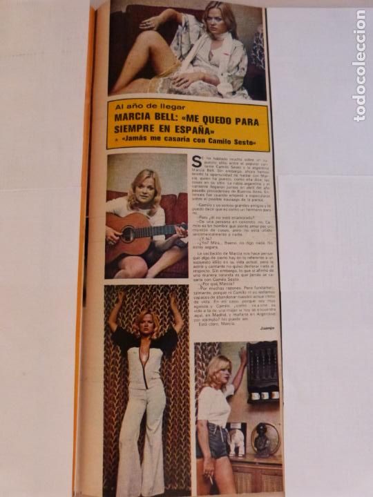 Coleccionismo de Revistas y Peri&oacute;dicos: RECORTE CLIPPING DE MARCIA BELL REVISTA SEMANA N&ordm; 1853 PAG. 51 L14