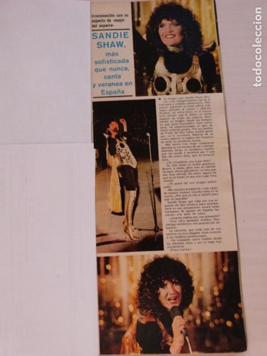 Coleccionismo de Revistas y Peri&oacute;dicos: RECORTE CLIPPING DE SANDIE SHAW REVISTA SEMANA N&ordm; 1852 PAG. 63 L14