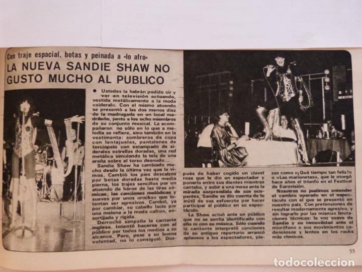 Coleccionismo de Revistas y Peri&oacute;dicos: RECORTE CLIPPING DE SANDIE SHAW REVISTA SEMANA N&ordm; 1852 PAG. 55 L14