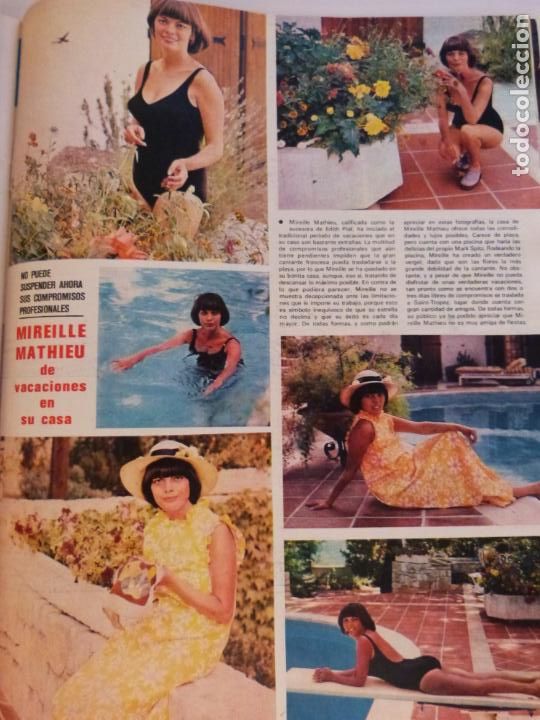 Coleccionismo de Revistas y Peri&oacute;dicos: RECORTE CLIPPING DE MIREILLE MATHIEU REVISTA SEMANA N&ordm; 1852 PAG. 51 L14