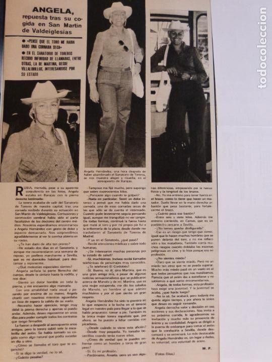 Coleccionismo de Revistas y Peri&oacute;dicos: RECORTE CLIPPING DE ANGELA HERNANDEZ TORERA REVISTA SEMANA N&ordm; 1851 PAG. 23 L14