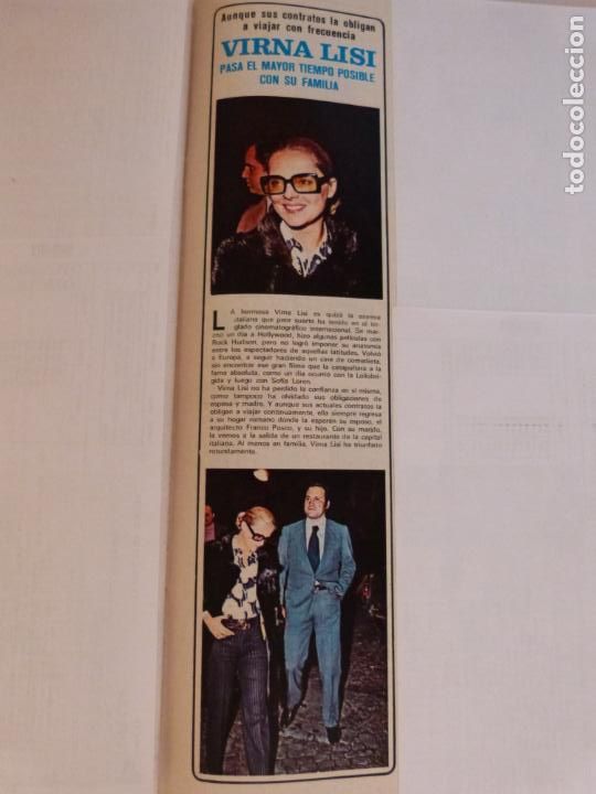 Coleccionismo de Revistas y Peri&oacute;dicos: RECORTE CLIPPING DE VIRNA LISI REVISTA SEMANA N&ordm; 1677 PAG. 67 L14