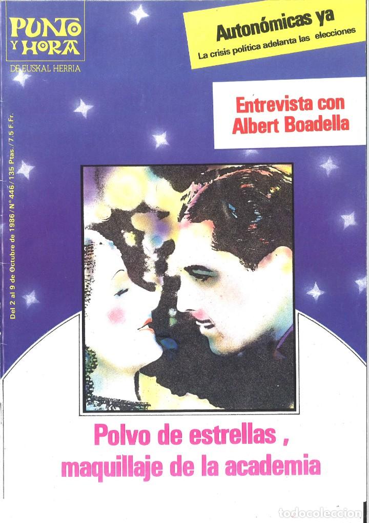Collection Magazines and Newspapers: Punto y Hora de Euskal Herria. 446. Octubre 1986