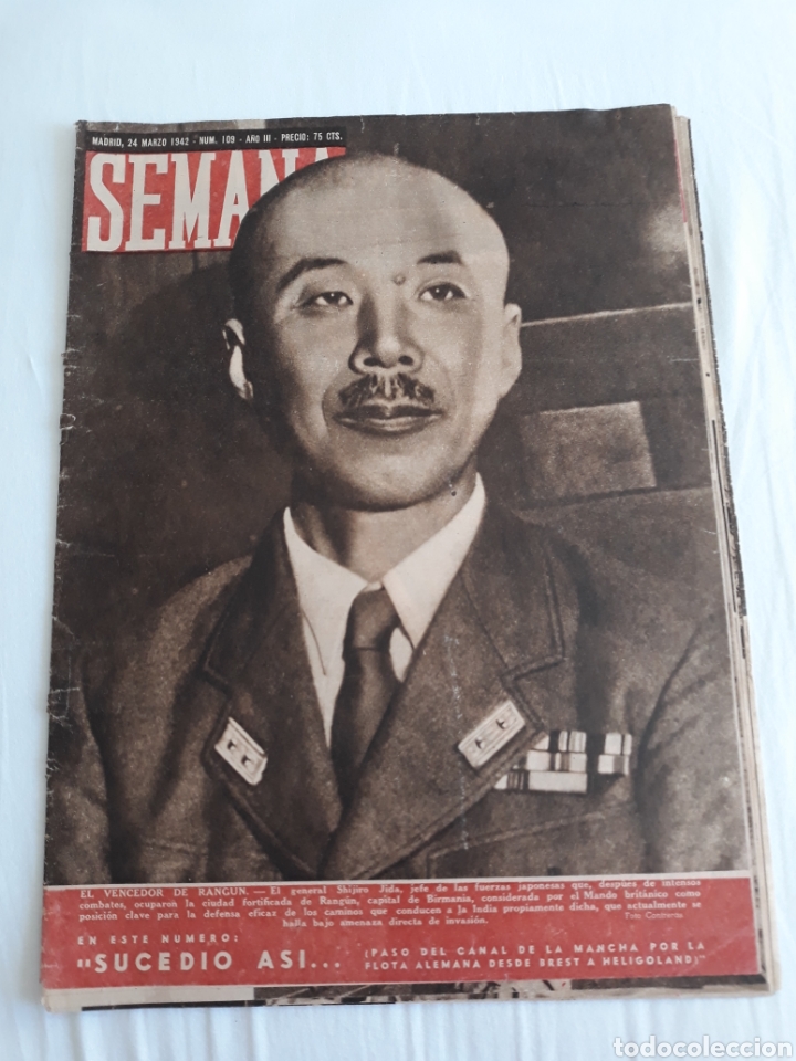 Collezionismo di Riviste e Giornali: revista SEMANA n. 109 - 24 Marzo 1942 - II Guerra Mundial