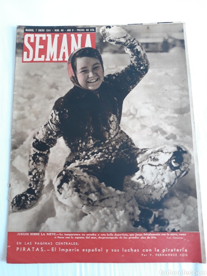 Coleccionismo de Revistas y Peri&oacute;dicos: revista SEMANA n. 46 - 7 Enero 1941 - II Guerra Mundial