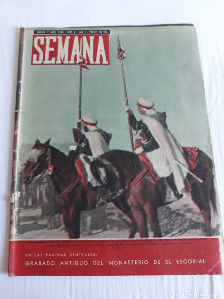 Coleccionismo de Revistas y Peri&oacute;dicos: revista SEMANA n. 6 - 2 Abril 1940 - II Guerra Mundial