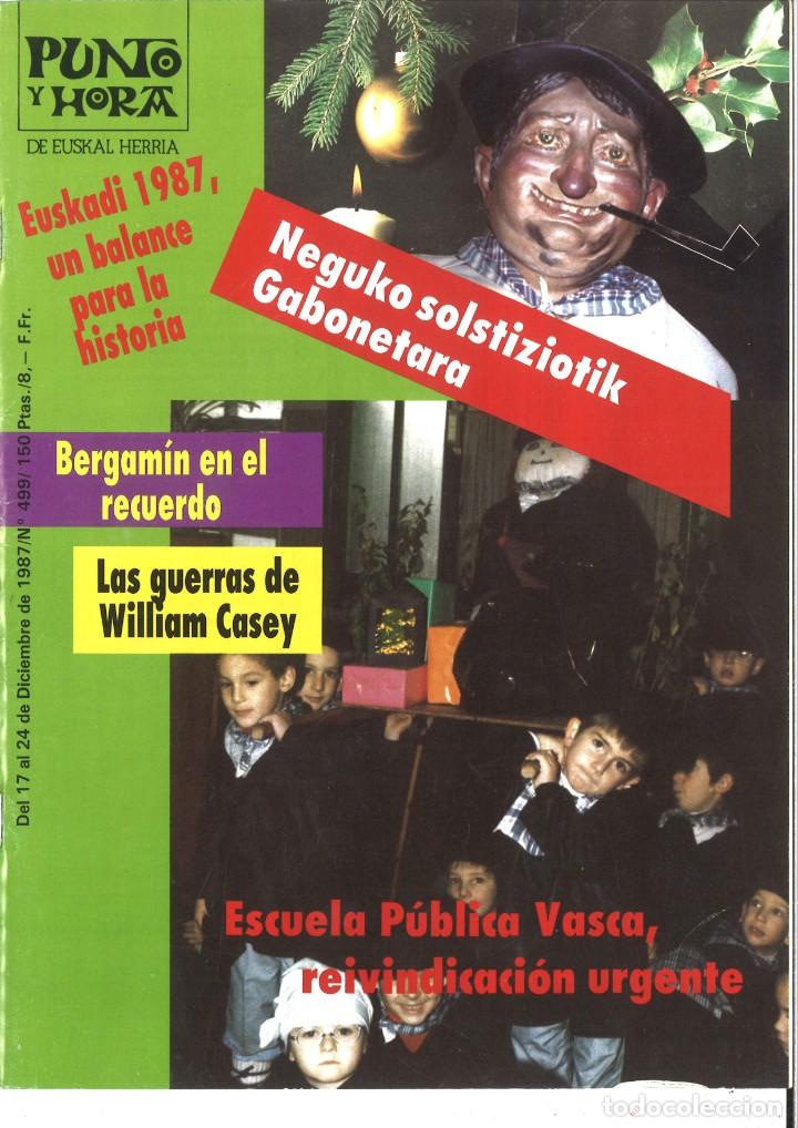 Coleccionismo de Revistas y Peri&oacute;dicos: Punto y Hora de Euskal Herria. 499. Diciembre 1987