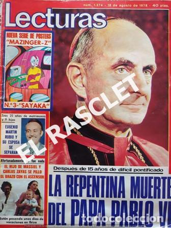 Coleccionismo de Revistas y Peri&oacute;dicos: ANTIGUA REVISTA LECTURAS - N&ordm; 1.374 -