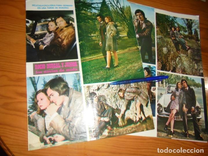 Coleccionismo de Revistas y Peri&oacute;dicos: RECORTE : ROCIO DURCAL Y JUNIOR, LOS NOVIOS DE MODA. SEMANA, ENERO 1970 (#)