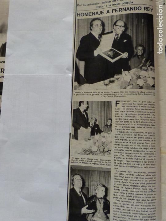 Coleccionismo de Revistas y Peri&oacute;dicos: RECORTE CLIPPING DE FERNANDO REY REVISTA SEMANA N&ordm; 1681 PAG. 36 L16