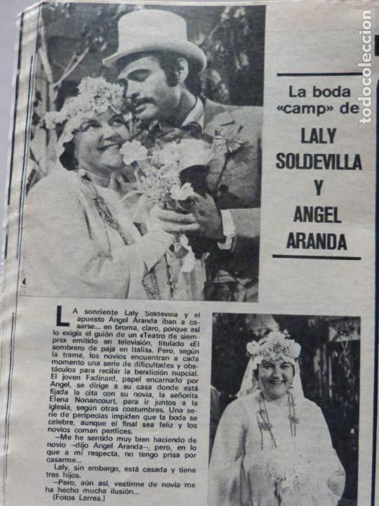 Coleccionismo de Revistas y Peri&oacute;dicos: RECORTE CLIPPING DE LALY SOLDEVILLA Y ANGEL ARANDA REVISTA SEMANA N&ordm; 1681 PAG. 89 L16