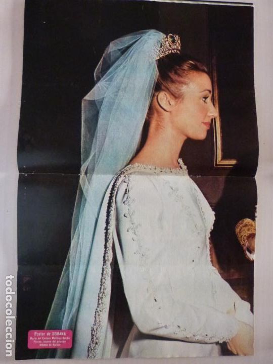 Coleccionismo de Revistas y Peri&oacute;dicos: RECORTE CLIPPING DE POSTER MARIA DEL CARMEN MARTINEZ BORDIU REVISTA SEMANA N&ordm; 1674 PAG. 46 Y 47 L16