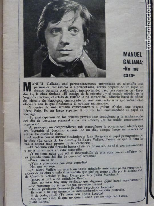 Coleccionismo de Revistas y Peri&oacute;dicos: RECORTE CLIPPING DE MANUEL GALIANA REVISTA SEMANA N&ordm; 1674 PAG. 23 L16