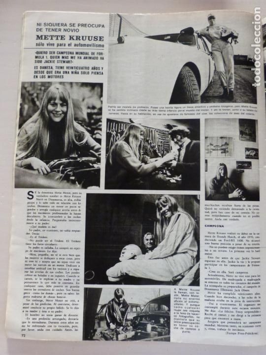 Coleccionismo de Revistas y Peri&oacute;dicos: RECORTE CLIPPING DE METTE KRUUSE REVISTA SEMANA N&ordm; 1673 PAG. 72 L16
