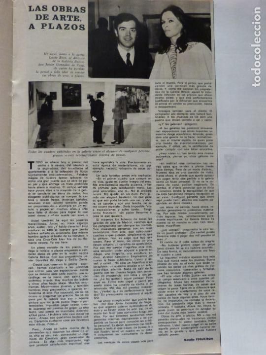 Coleccionismo de Revistas y Peri&oacute;dicos: RECORTE CLIPPING DE LUCIA BOS&Eacute; Y JAVIER GONZALEZ DE LA VEGA REVISTA SEMANA N&ordm; 1673 PAG. 33 L16