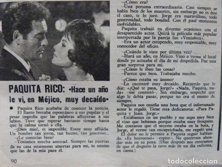 Coleccionismo de Revistas y Peri&oacute;dicos: RECORTE CLIPPING DE PAQUITA RICO REVISTA SEMANA N&ordm; 1681 PAG. 90 L16