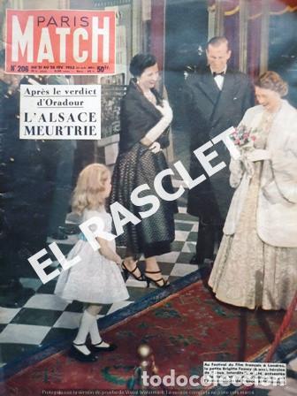 Colecionismo de Revistas e Jornais: ANTIGUA REVISTA - PARIS MATCH - N&ordm; 206 -