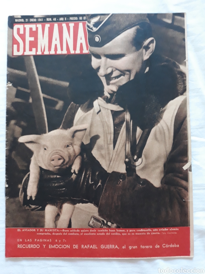 Collezionismo di Riviste e Giornali: revista SEMANA n. 48 - 21 Enero 1941 - II Guerra Mundial