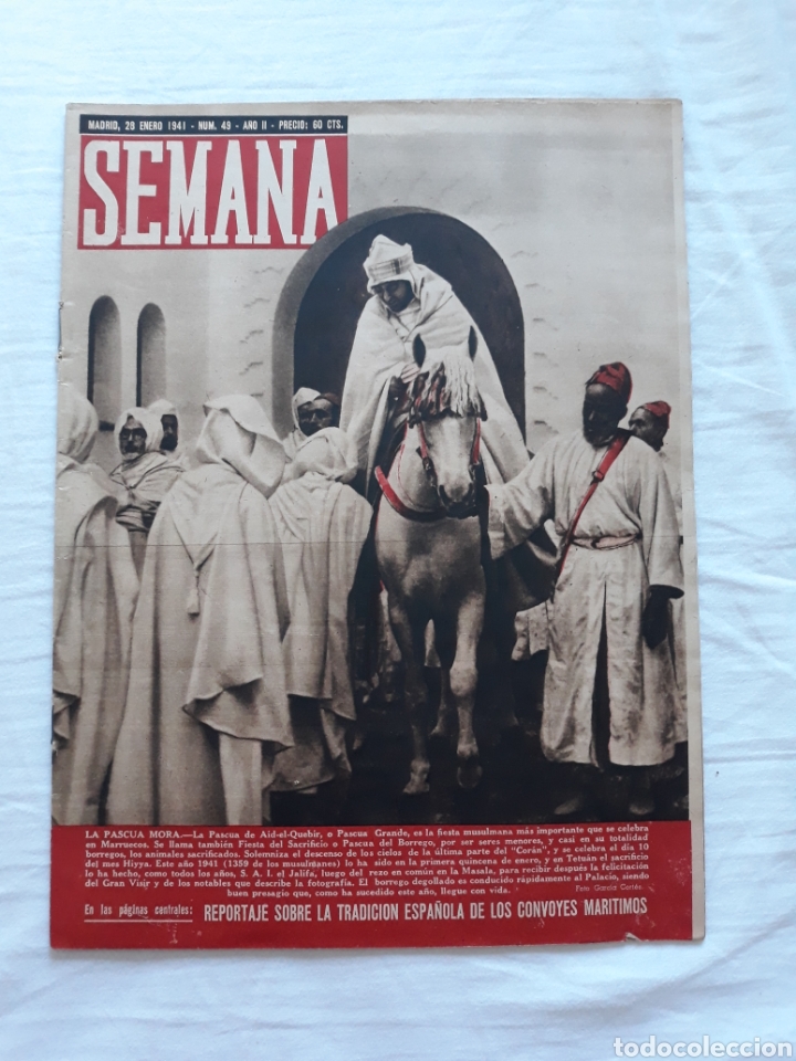 Coleccionismo de Revistas y Peri&oacute;dicos: revista SEMANA n. 49 - 28 Enero 1941 - II Guerra Mundial