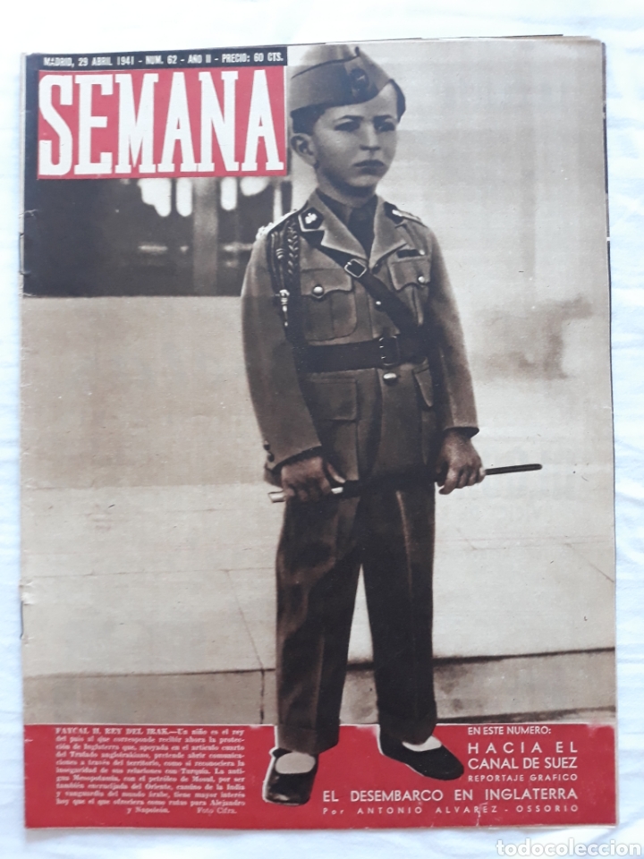 Coleccionismo de Revistas y Peri&oacute;dicos: revista SEMANA n. 62 - 29 Abril 1941 - II Guerra Mundial