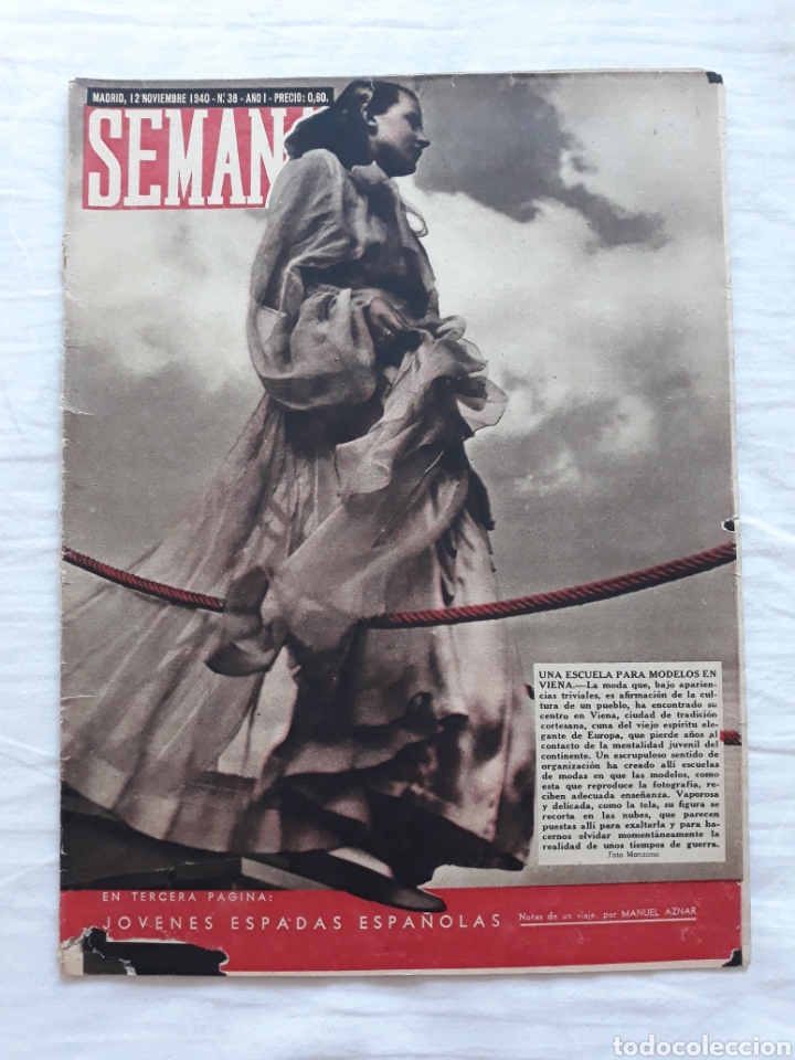 Coleccionismo de Revistas y Peri&oacute;dicos: revista SEMANA n. 38 - 12 Noviembre 1940 - II Guerra Mundial