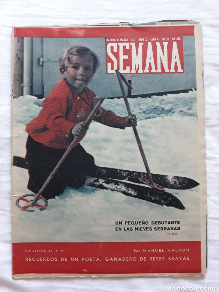 Coleccionismo de Revistas y Peri&oacute;dicos: revista SEMANA n. 2 - 5 Marzo 1940 - II Guerra Mundial