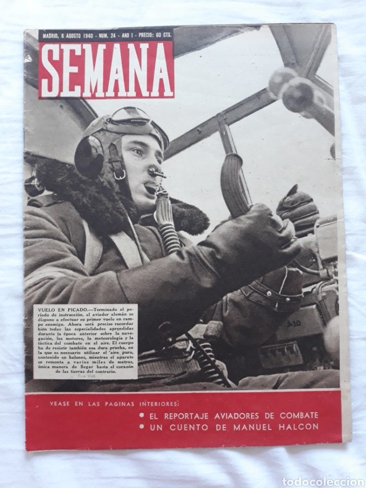 Coleccionismo de Revistas y Peri&oacute;dicos: revista SEMANA n. 24 - 6 Agosto 1949 - II Guerra Mundial