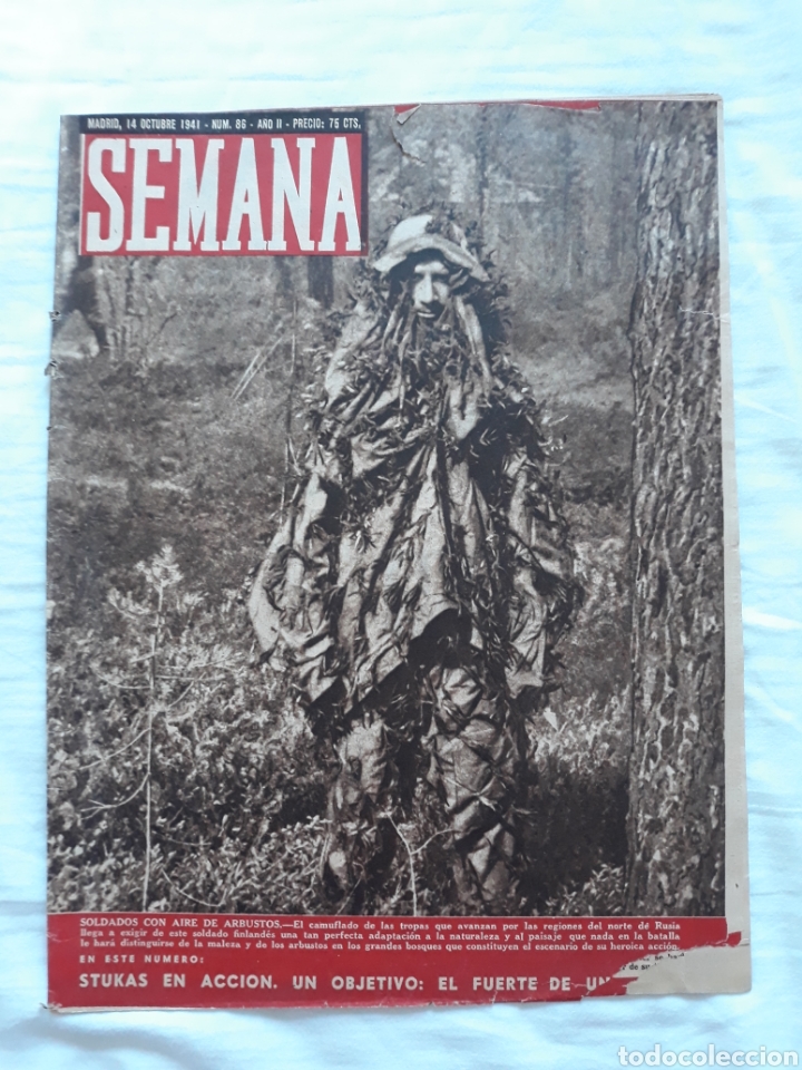 Coleccionismo de Revistas y Peri&oacute;dicos: revista SEMANA n. 86 - 14 Octubre 1941 - II Guerra Mundial
