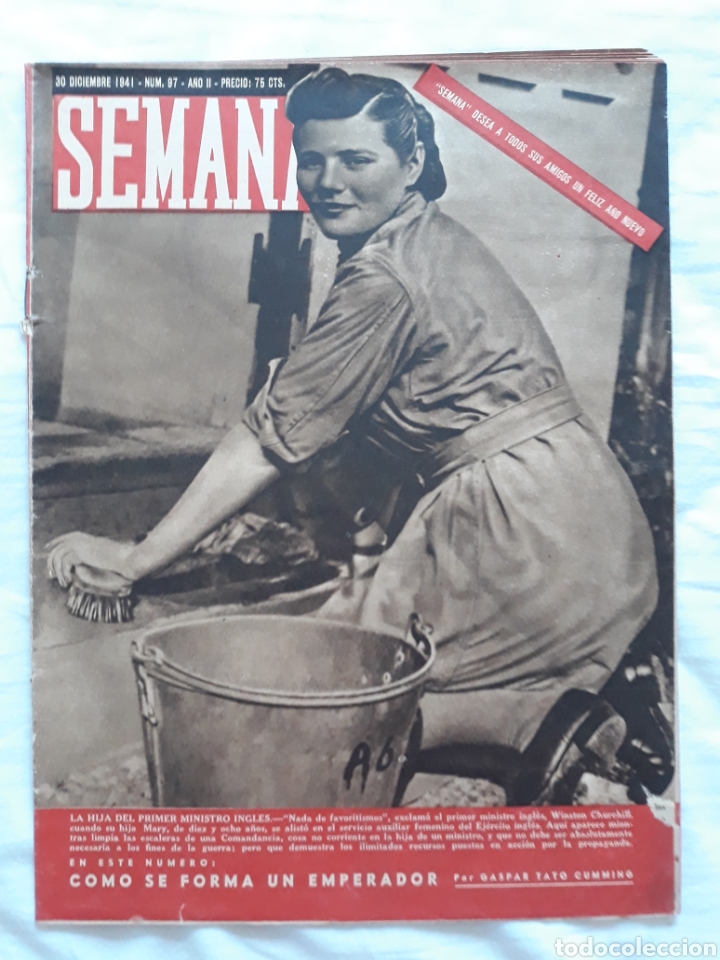 Coleccionismo de Revistas y Peri&oacute;dicos: revista SEMANA n. 97 - 30 Diciembre 1941 - II Guerra Mundial