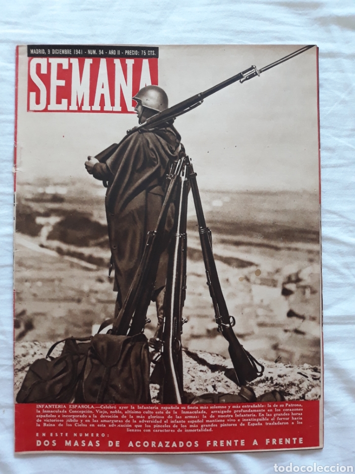 Coleccionismo de Revistas y Peri&oacute;dicos: revista SEMANA n. 94 - 9 Diciembre 1941 - II Guerra Mundial