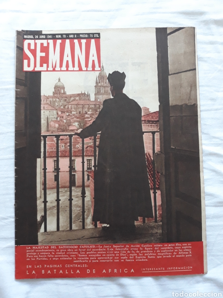 Coleccionismo de Revistas y Peri&oacute;dicos: revista SEMANA n. 70 - 24 Junio 1940 - II Guerra Mundial