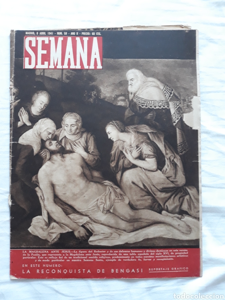 Coleccionismo de Revistas y Peri&oacute;dicos: revista SEMANA n. 59 - 8 Abril 1941 - II Guerra Mundial
