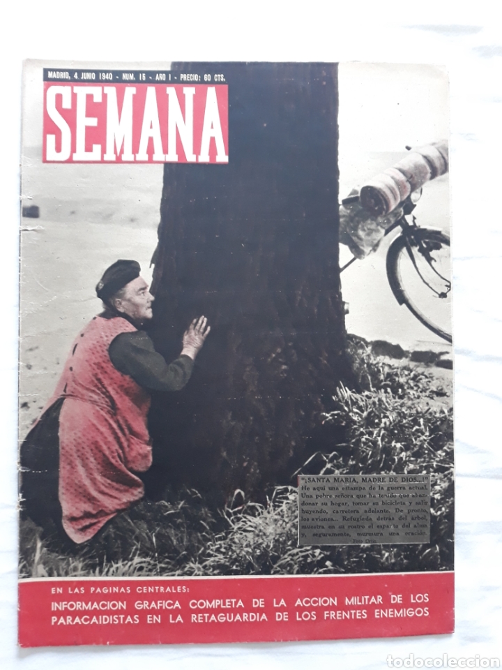Coleccionismo de Revistas y Peri&oacute;dicos: revista SEMANA n. 15 - 4 Junio 1940 - II Guerra Mundial