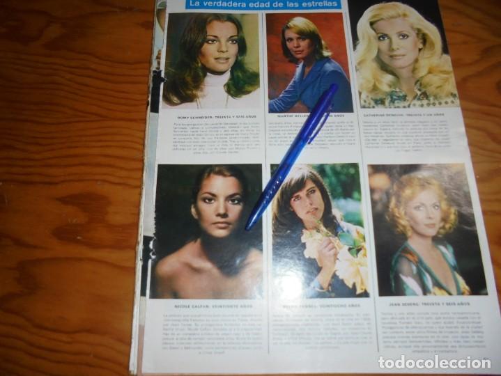 Coleccionismo de Revistas y Peri&oacute;dicos: RECORTE : LA VERDADERA EDAD DE LAS ESTRELLAS : ROMY SCHNEIDER, . SEMANA, JUNIO 1974 (#)