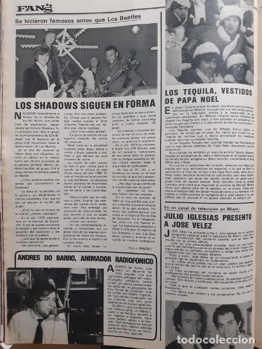Collectionnisme de Revues et Journaux: TEQUILA LOS SHADOWS JOSE VELEZ JULIO IGLESIAS ANDRES DO BARRO