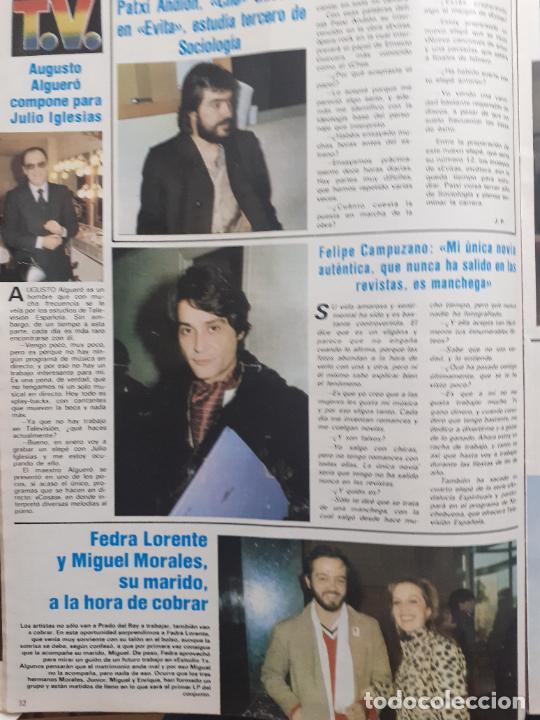 Sammeln von Zeitschriften und Zeitungen: FEDRA LORENTE LA BOMBI MIGUEL MORALES FELIPE CAMPUZANO PATXI ANDION AUGUSTO ALGUERO