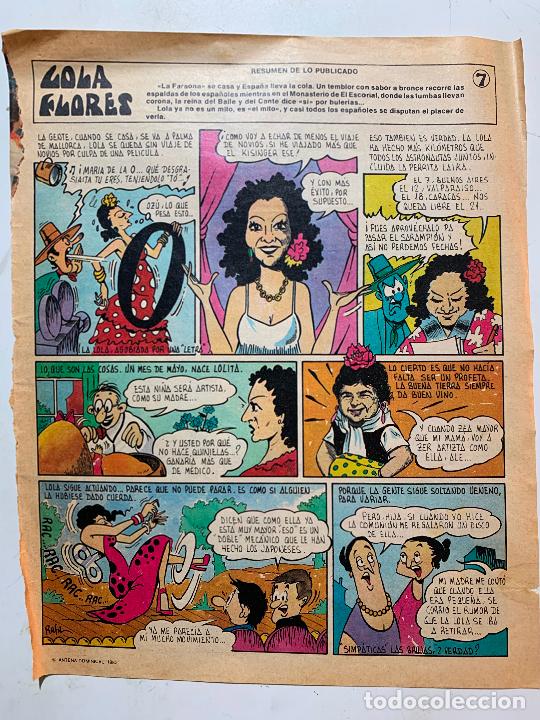 Collection Magazines and Newspapers: TEBEO COLECCIONABLE FASCICULO DE LA REVISTA ANTENA DOMINICAL 1982 LOLA FLORES N&ordm; 7