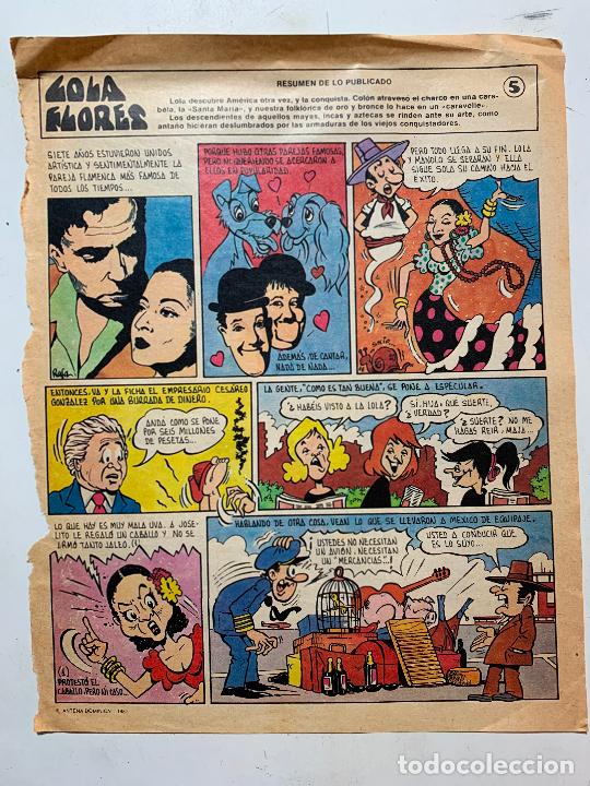 Collection Magazines and Newspapers: TEBEO COLECCIONABLE FASCICULO DE LA REVISTA ANTENA DOMINICAL 1982 LOLA FLORES N&ordm; 5