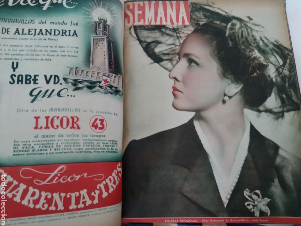 Coleccionismo de Revistas y Peri&oacute;dicos: Libro con 25 Revistas SEMANA1949 Encuadernadas.