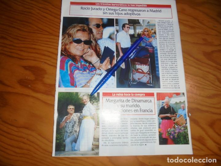 Coleccionismo de Revistas y Peri&oacute;dicos: RECORTE : ROCIO JURADO Y ORTEGA CANO. SEMANA, AGTO 1999 (#)
