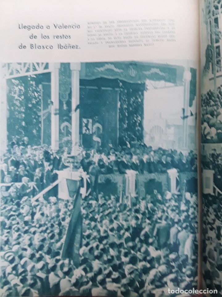 Collezionismo di Riviste e Giornali: LLEGADA CADAVER BLASCO IBA&Ntilde;EZ VALENCIA ATAUD MENTON FRANCIA MAQUETA MONUMENTO REVISTA A&Ntilde;O 1933