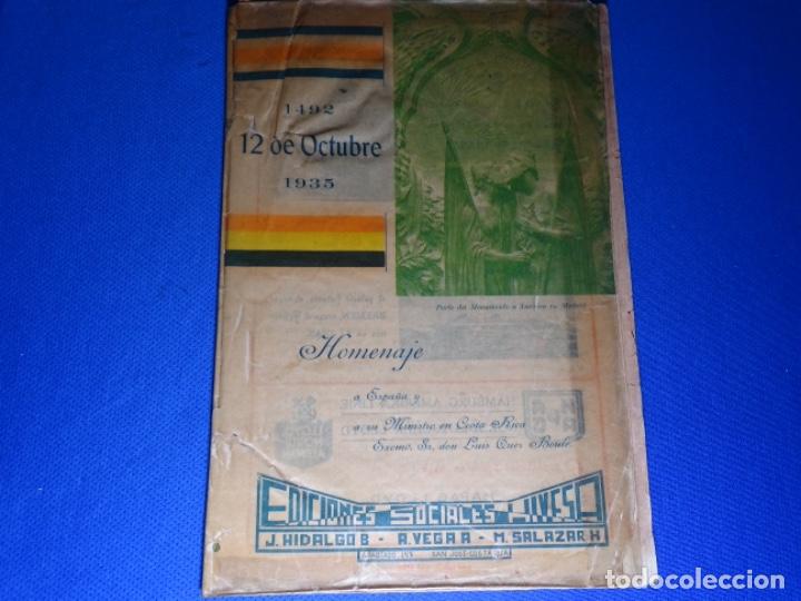 Collezionismo di Riviste e Giornali: HIVESA.HOMENAJE A ESPA&Ntilde;A Y A SU MINISTRO EN COSTA RICA LUIS QUER BOULE.1935.