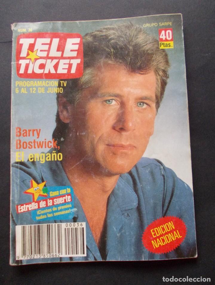Collection Magazines and Newspapers: Revista de programacion de TV Grupo Sarpe TELETICKET n&ordm; 36 Barry Bostwick