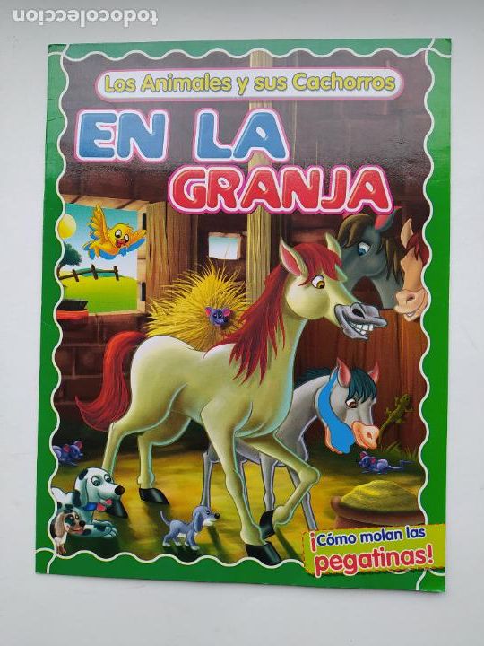 Coleccionismo de revistas y peri&oacute;dicos: EN LA GRANJA. LOS ANIMALES Y SUS CACHORROS. LIBRO DE PEGATINAS. TDKC95