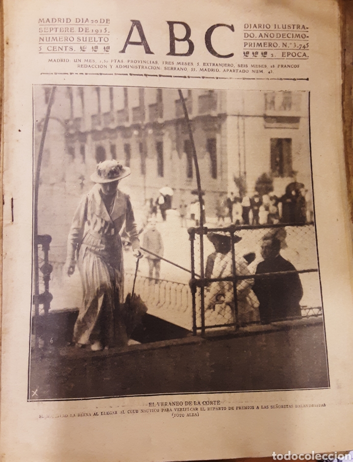 Coleccionismo de Revistas y Peri&oacute;dicos: ABC Diario ilustrado (109 ejemplares de 1915 y 4 ejemplares de 1914)