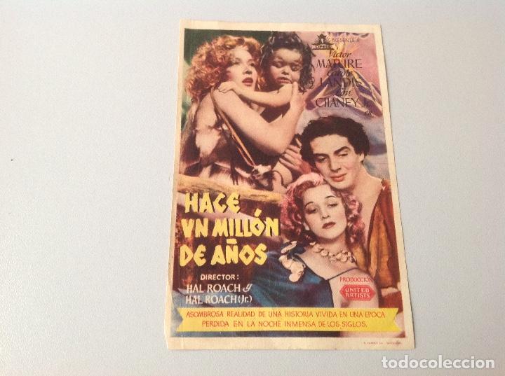 Coleccionismo de revistas y peri&oacute;dicos: B2. (17) MINIPOSTER HACE UN MILL&Oacute;N DE A&Ntilde;OS ( 8,5 X 13)