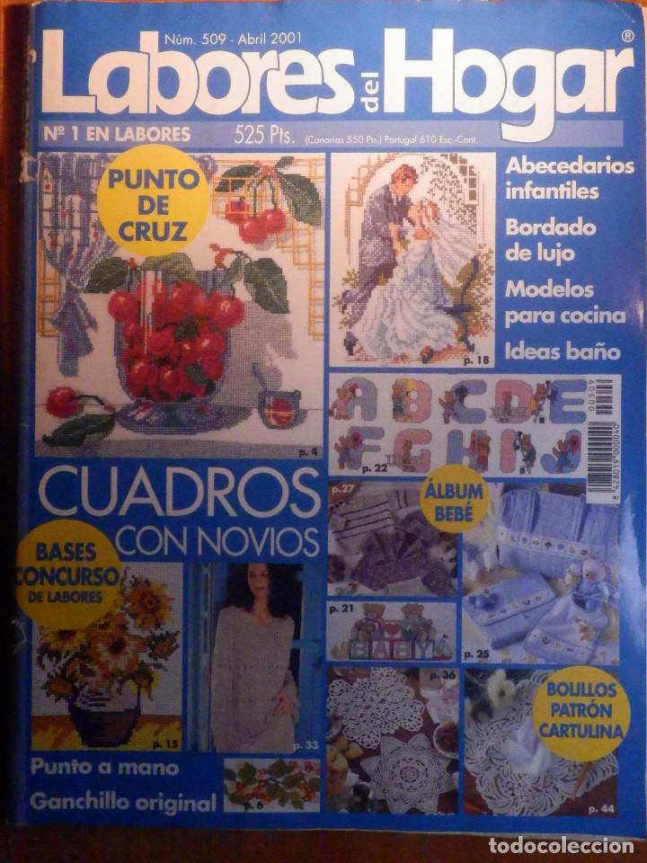 Coleccionismo de revistas y peri&oacute;dicos: Revista Labores del Hogar - N&ordm; 509 - Abril 2001 - Incluye patrones